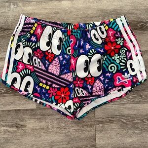 Adidas Multicolor Graphic Print Shorts